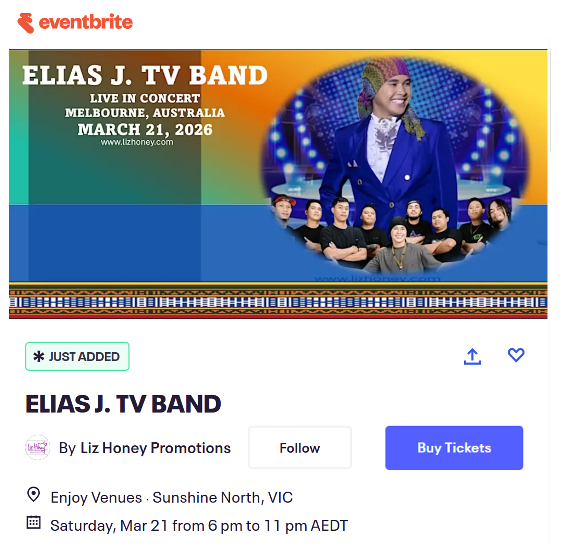 Buy Tickets on Eventbrite